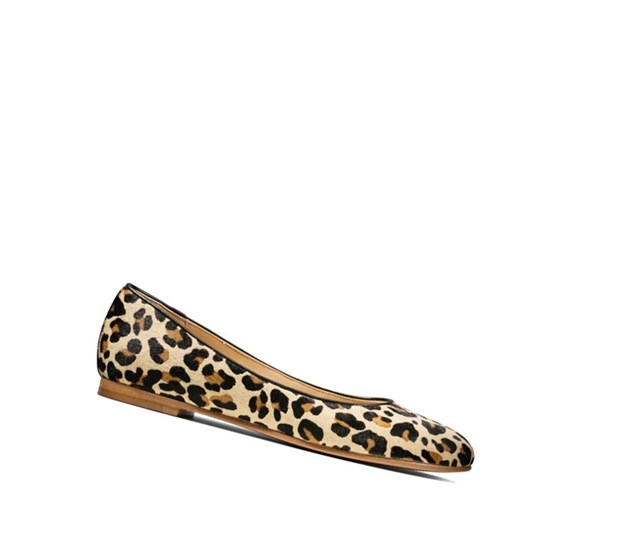 Ballerinas Clarks Grace Piper Print Cuero Mujer Leopardo | USKD-97261