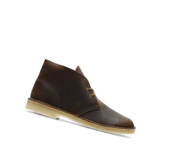 Botas De Desierto Clarks Originales Cuero Hombre Marrones Oscuro | LZCF-50348