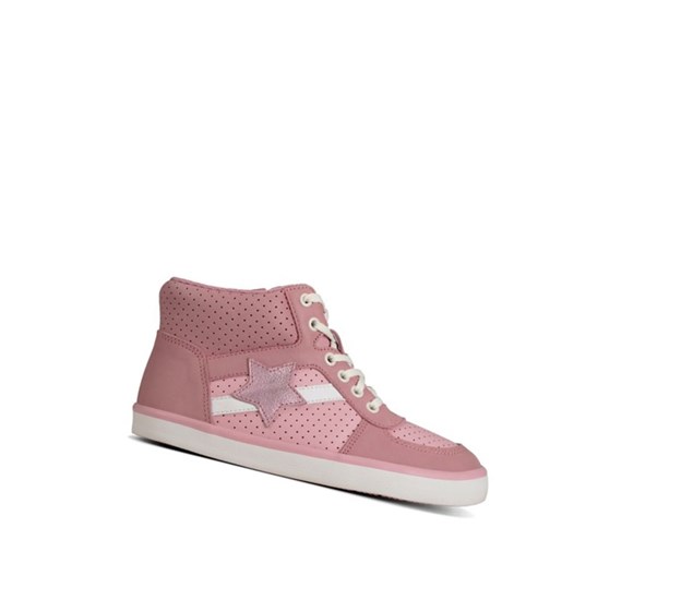 Botines Clarks City Flake Cuero Niña Rosas | QEPX-15620