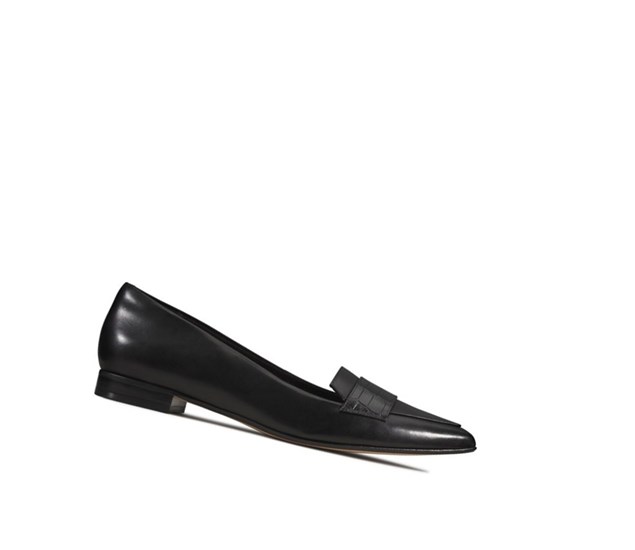 Loafers Clarks Laina 15 Cuero Mujer Negras | LWSK-59624