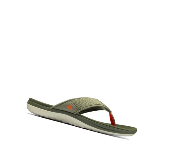 Sandalias Casuales Clarks Step Beat Dune Hombre Verde Oliva | IXFQ-90287