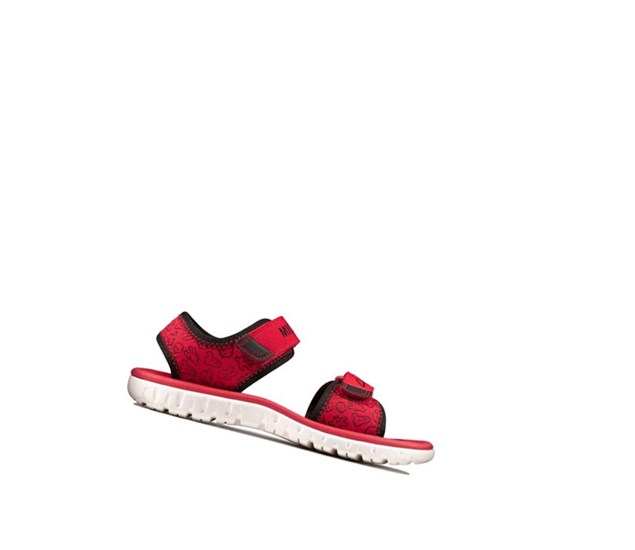 Sandalias Casuales Clarks Surfing Glove Niña Rojas | ZITR-81649