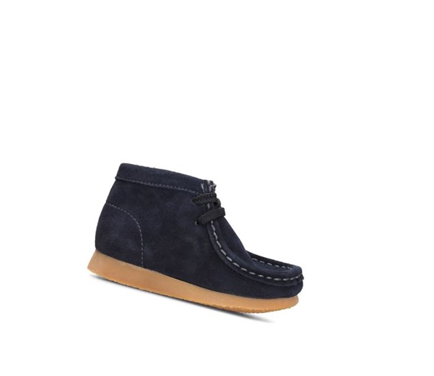 Wallabee Clarks Originales Gamuza Niño Azul Marino | TDHS-39685