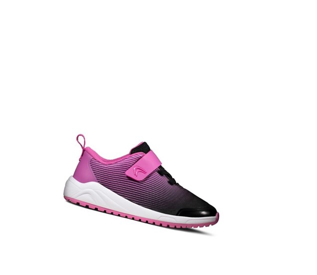 Zapatillas Clarks Aeon Pace Cuero Niño Rosas | JIDM-65127