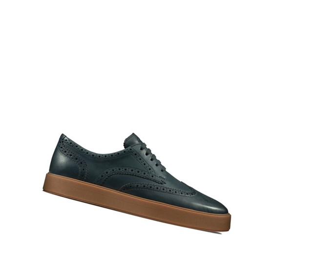 Zapatillas Clarks Hero Limit Cuero Hombre Azul Marino | ZNHJ-07129