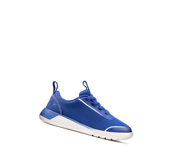 Zapatillas Clarks Suburb Spark Niño Azules | HDNE-98750