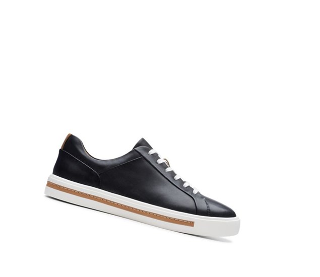 Zapatillas Clarks Un Maui Encaje Cuero Mujer Negras | WCXT-58634