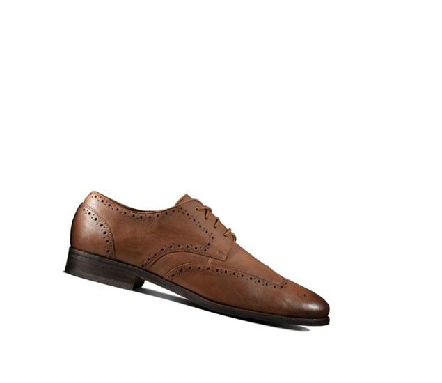 Zapatos Brogue Clarks Flow Limit Cuero Hombre Marrones Oscuro | EUXZ-36728