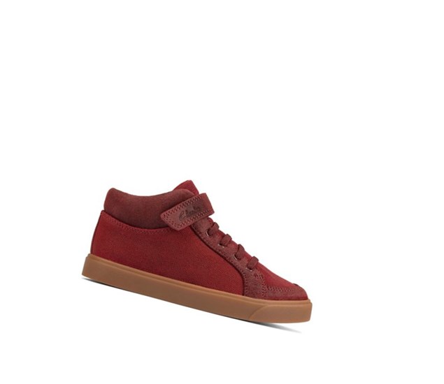 Zapatos Casuales Clarks City Hop Niño Burdeos | XJVD-28156