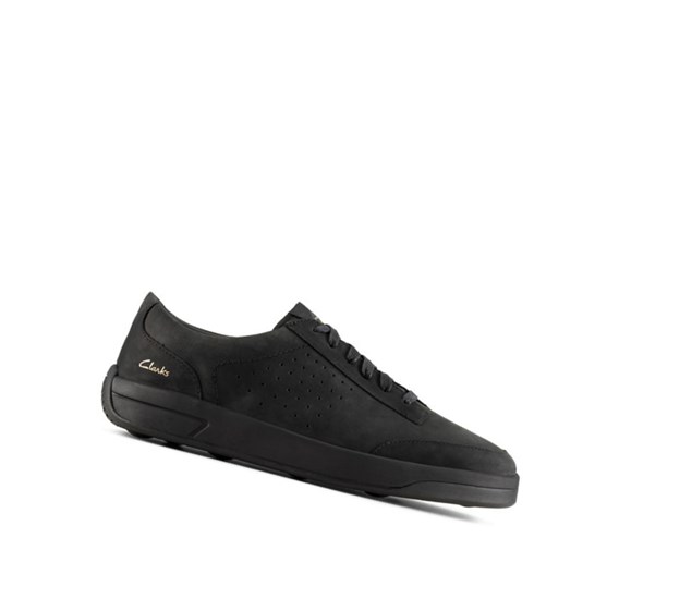 Zapatos Casuales Clarks Hero Air Encaje Nubuck Hombre Negras | YVJA-95640