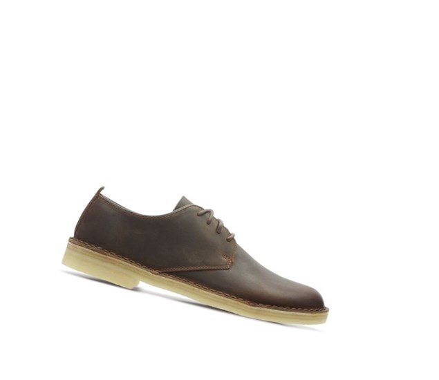 Zapatos Casuales Clarks London Desert Hombre Marrones Oscuro | XPDW-72013