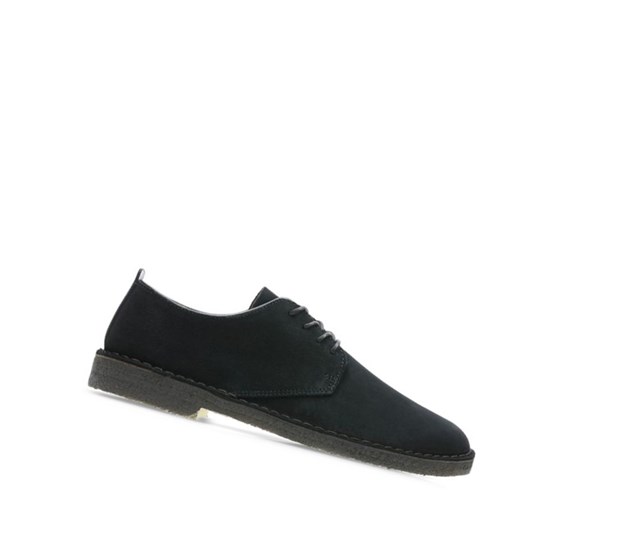 Zapatos Casuales Clarks London Gamuza Hombre Negras | FJKC-96031