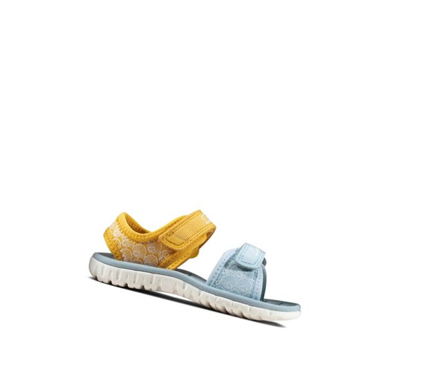 Zapatos Casuales Clarks Surfing Sea Niña Amarillo | DYIA-35067