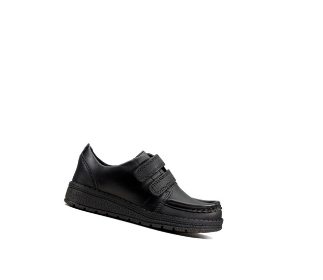 Zapatos Escolares Clarks Mendip Bright Cuero Niño Negras | WZHV-45901