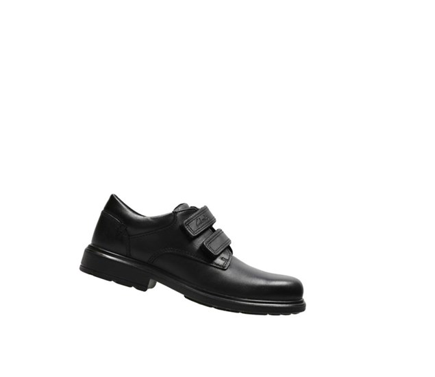 Zapatos Escolares Clarks Remi Pace Cuero Niño Negras | BAMF-40197