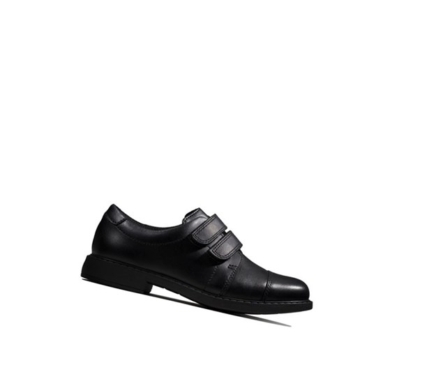 Zapatos Escolares Clarks Scala Skye Cuero Niña Negras | MIGX-79310