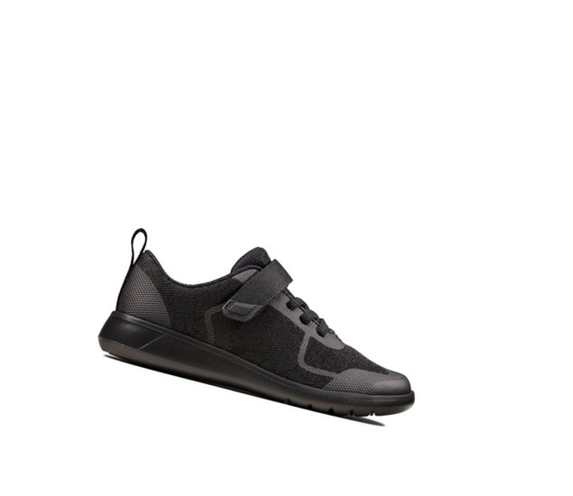 Zapatos Escolares Clarks Scape Bright Niño Negras | IJNM-68934