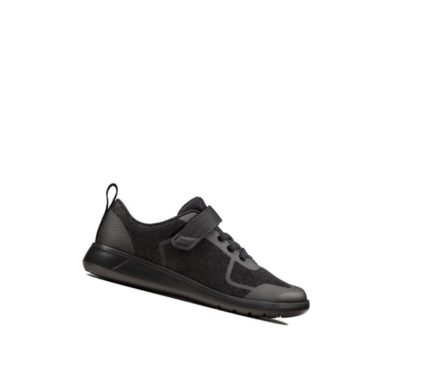 Zapatos Escolares Clarks Scape Bright Niño Negras | RTFO-01784