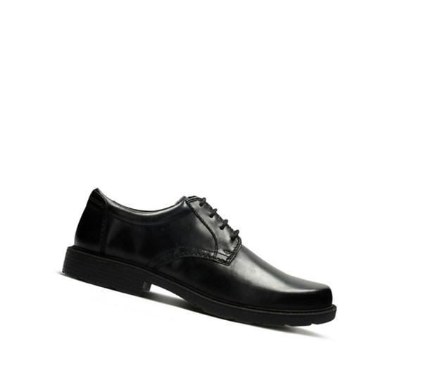 Zapatos Piel Clarks Lair Cuero Hombre Negras | FRVM-61084