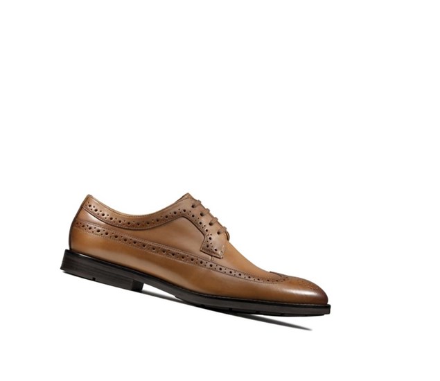 Zapatos Piel Clarks Ronnie Limit Cuero Hombre Marrones | NFKR-78496