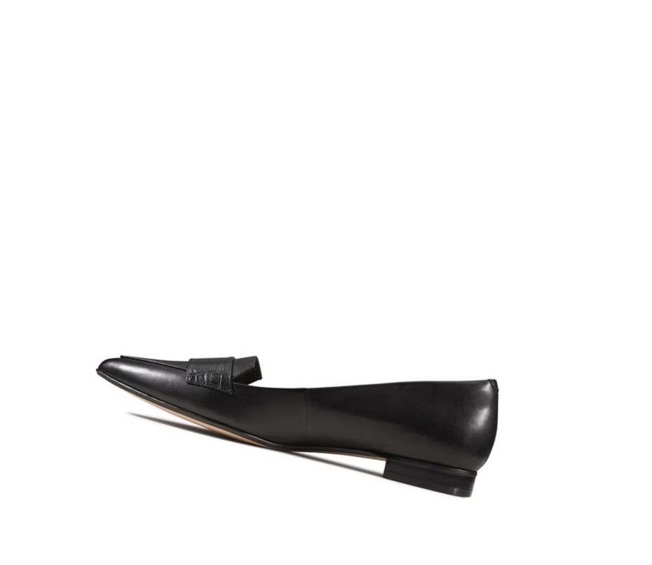 Ballerinas Clarks Laina 15 Cuero Mujer Negras | CYWB-60835