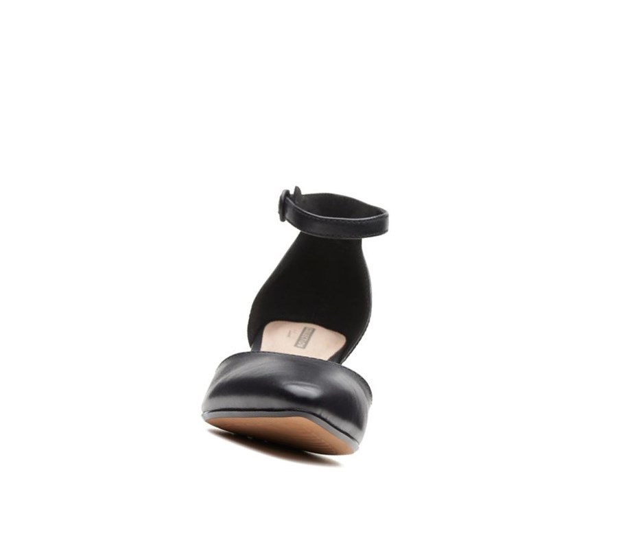 Ballerinas Clarks Linvale Edyth Cuero Mujer Negras | RLGX-93654