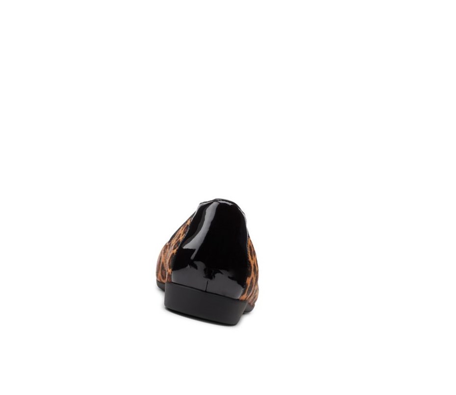 Ballerinas Clarks Un Darcey Cap 2 Print Pony Cuero Mujer Leopardo | PBXL-63489