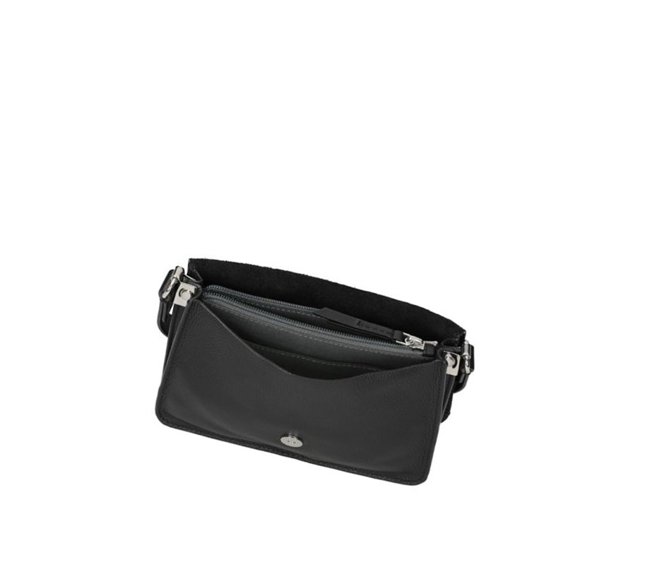 Bolsos Cruzados Clarks Marva Wave Cuero Mujer Negras | DZFK-86739