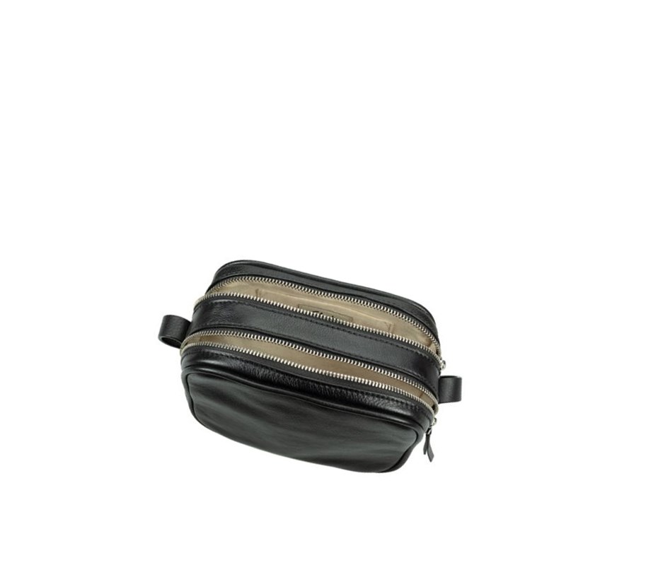 Bolsos Cruzados Clarks Topsham Mila Cuero Mujer Negras | OPFV-05143