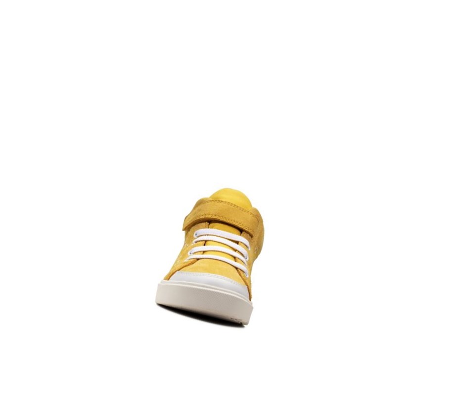 Botas Casuales Clarks City Hop Niño Amarillo | BAWX-42597