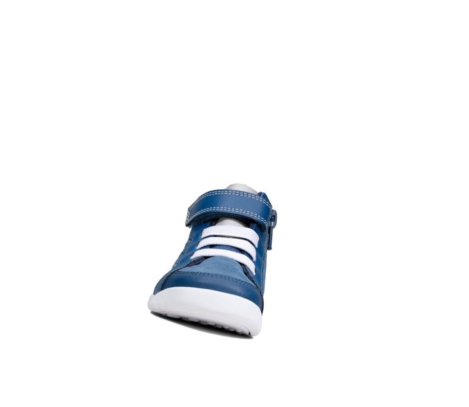 Botas Casuales Clarks Emery Beat Gamuza Niño Azules | OGKL-78031