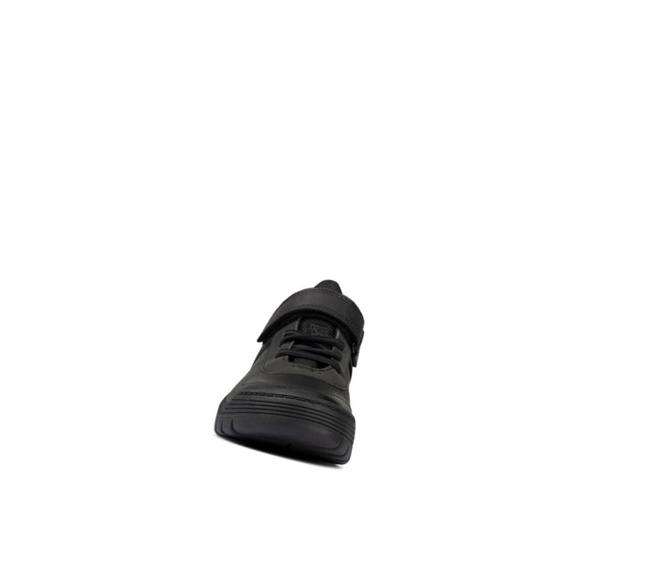 Botas Cuero Clarks Scooter Up Gore-tex Cuero Niña Negras | TWVZ-64293