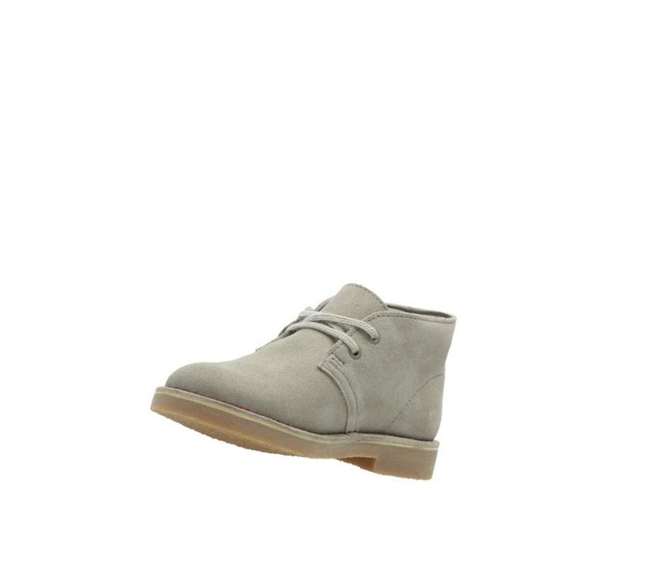 Botas De Desierto Clarks Iconic Embossed Gamuza Niña Beige | DKIO-03865