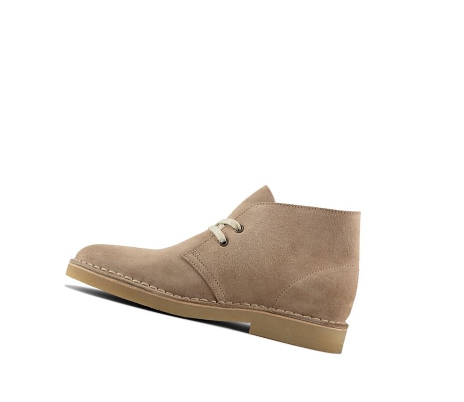 Botas De Desierto Clarks Ligeros Gamuza Mujer Beige | AOQV-21450