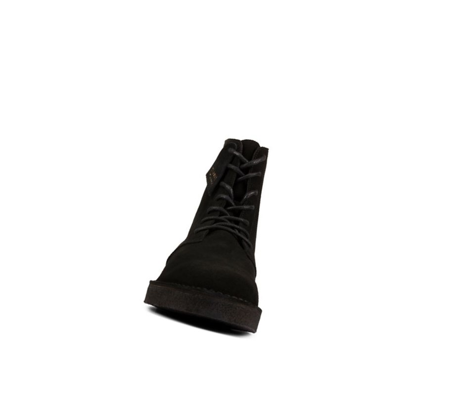 Botas De Desierto Clarks Mali 2 Gamuza Hombre Negras | CTWX-29065