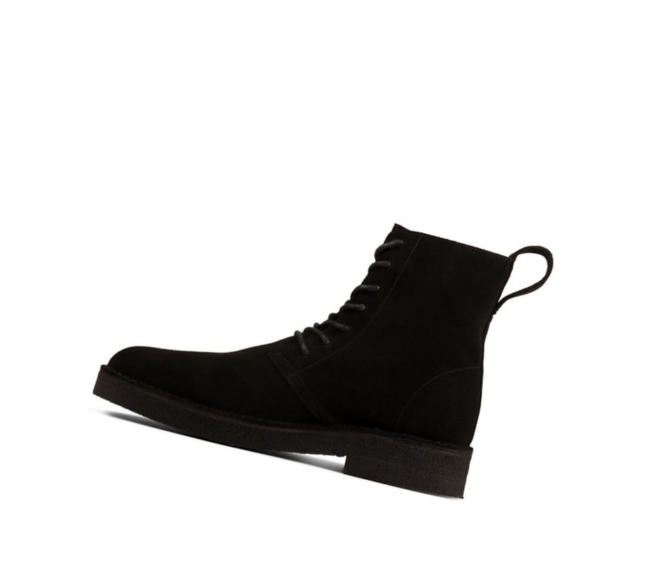 Botas De Desierto Clarks Mali 2 Gamuza Hombre Negras | CTWX-29065