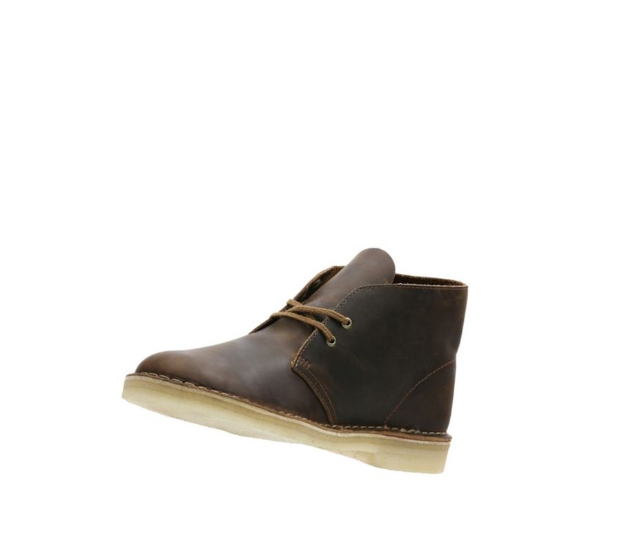 Botas De Desierto Clarks Originales Cuero Hombre Marrones Oscuro | LZCF-50348