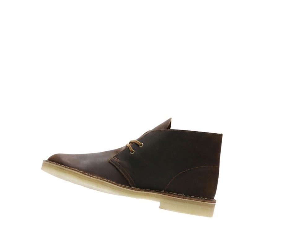 Botas De Desierto Clarks Originales Cuero Hombre Marrones Oscuro | LZCF-50348