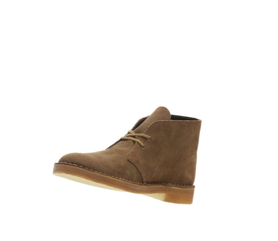 Botas De Desierto Clarks Originales Gamuza Hombre Marrones | AXBF-75392