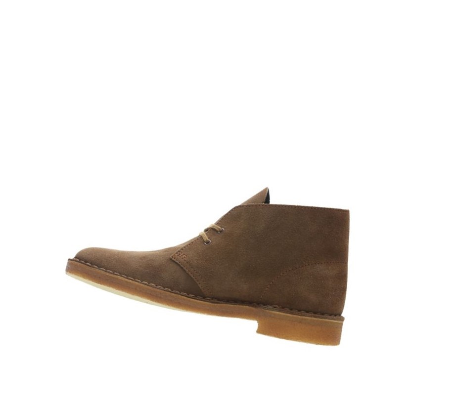 Botas De Desierto Clarks Originales Gamuza Hombre Marrones | AXBF-75392