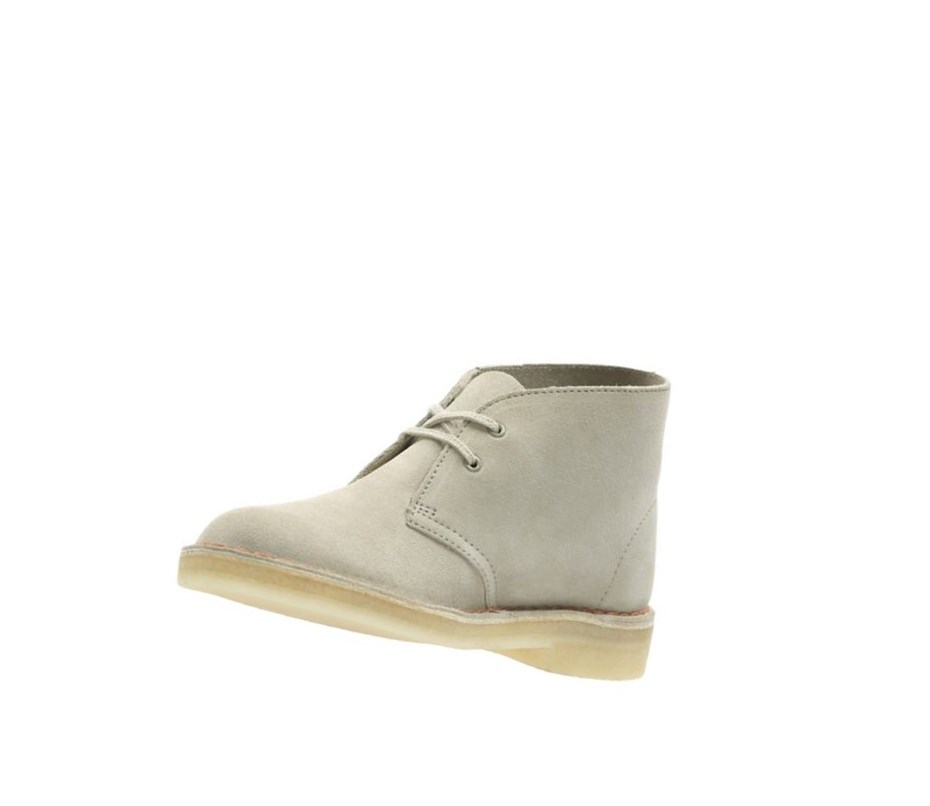 Botas De Desierto Clarks Originales Gamuza Mujer Beige | SPNO-28064