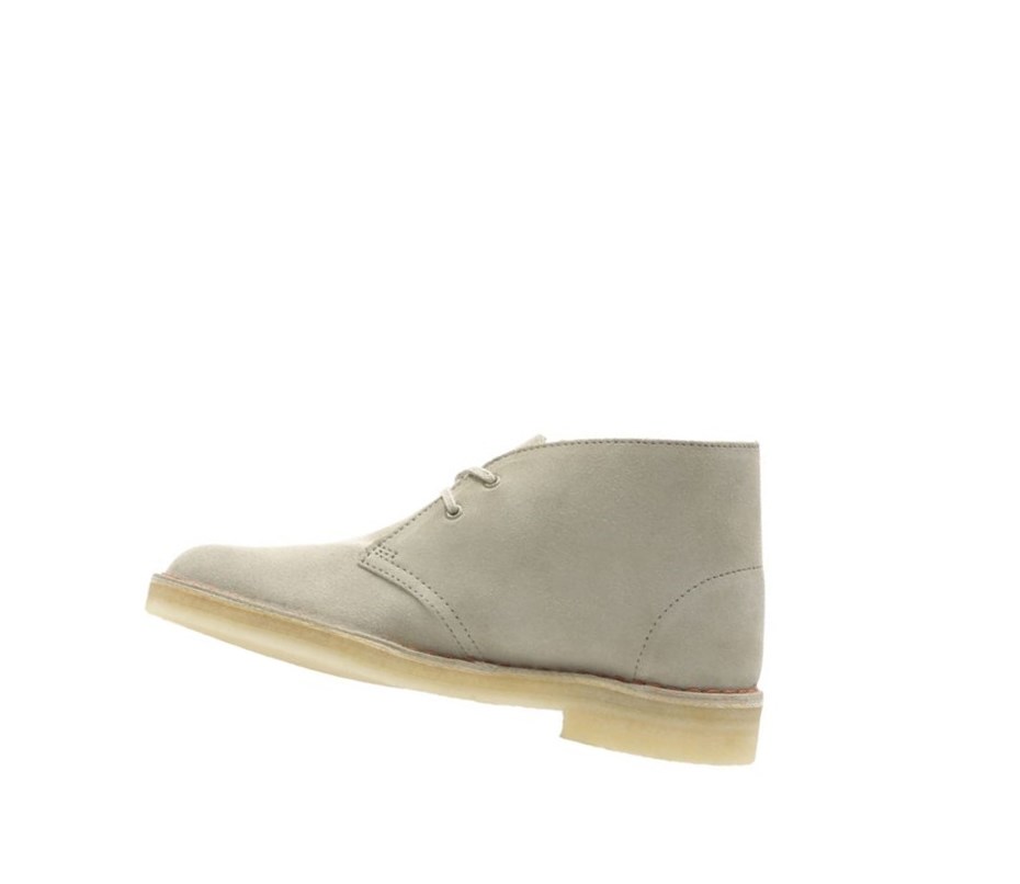 Botas De Desierto Clarks Originales Gamuza Mujer Beige | SPNO-28064