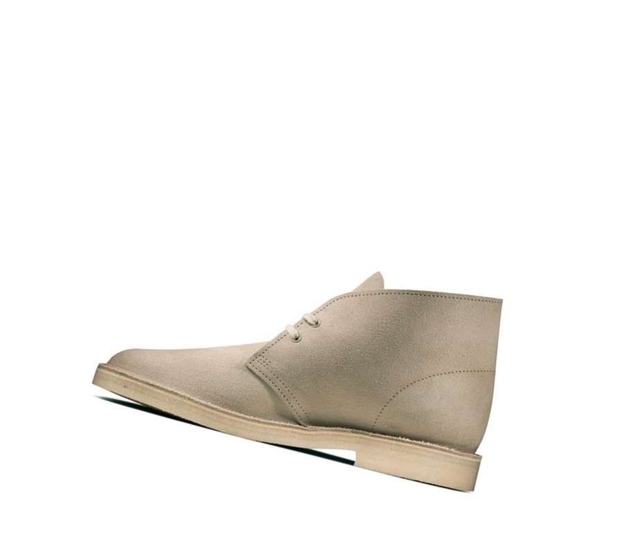 Botas De Desierto Clarks Originales Gamuza Hombre Beige | YTNZ-24601