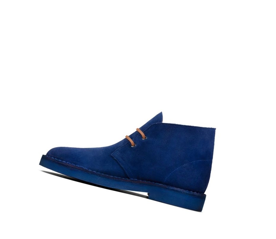 Botas De Desierto Clarks Ortholite Gamuza Mujer Azules | BFZW-97650