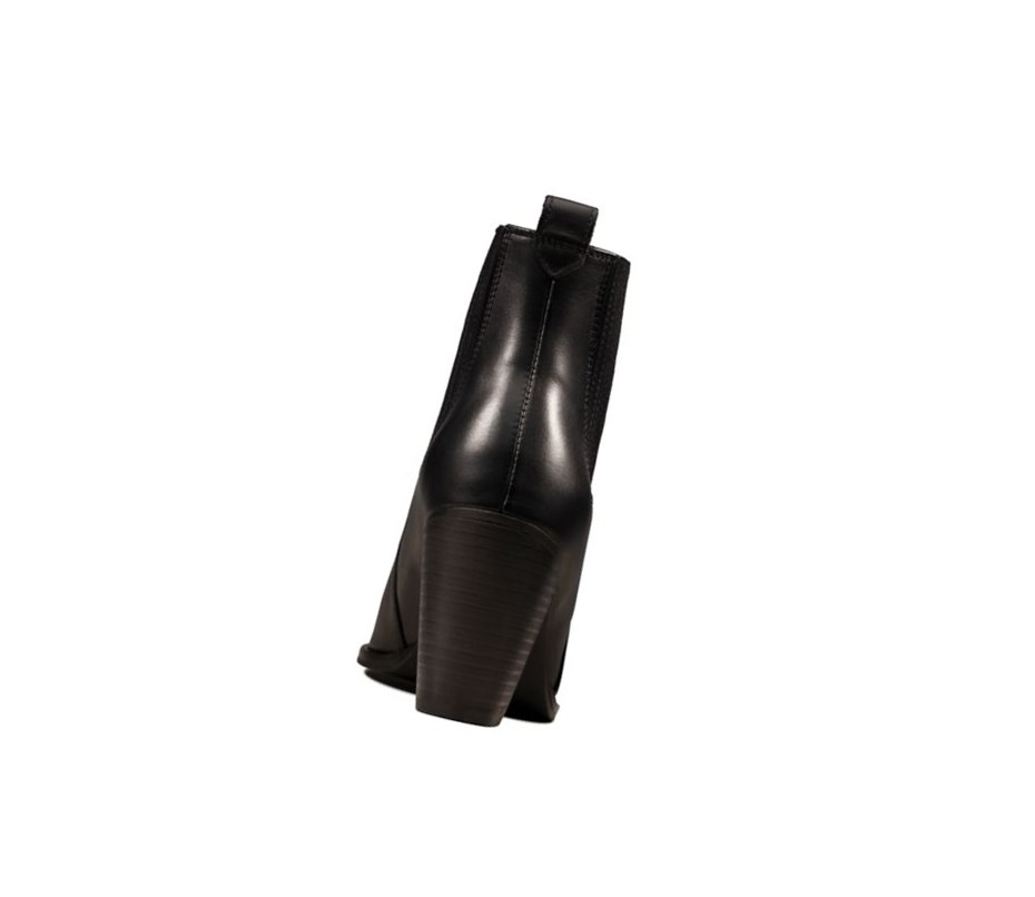 Botas de Tacon Clarks West Lo Cuero Mujer Negras | YWRA-73102