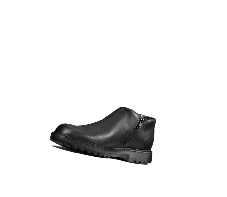 Botines Clarks Asher Beat Cuero Niña Negras | BZQY-76023