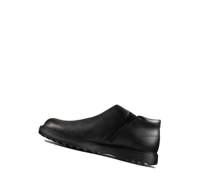 Botines Clarks Asher Beat Cuero Niña Negras | BZQY-76023