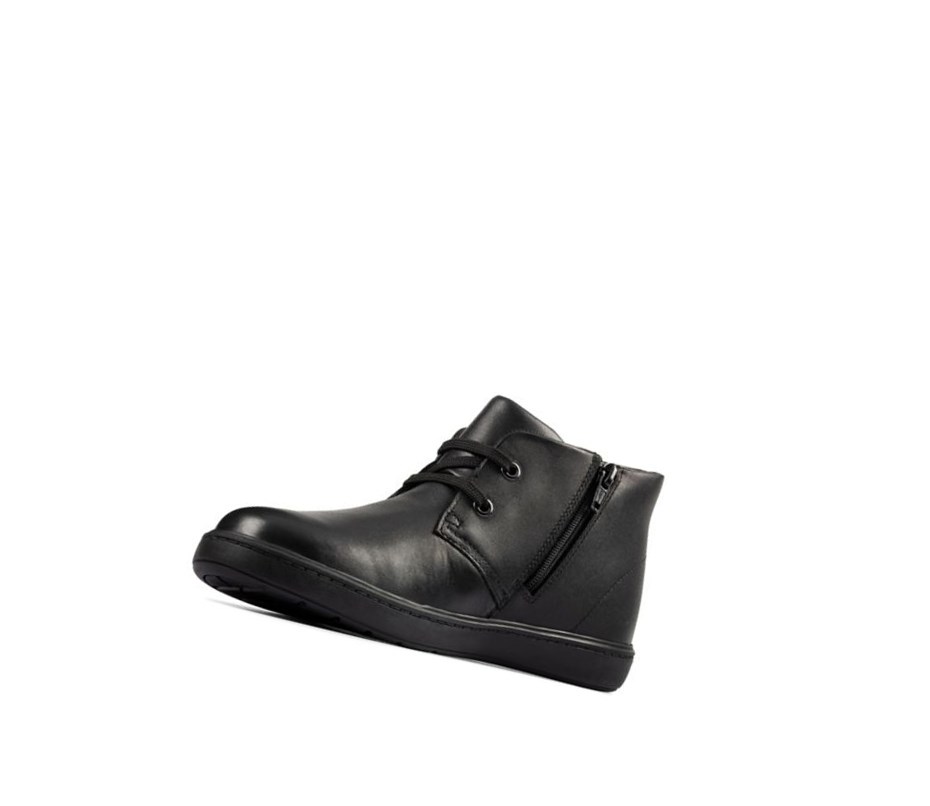 Botines Clarks Calle Step Cuero Niña Negras | WDFT-51627