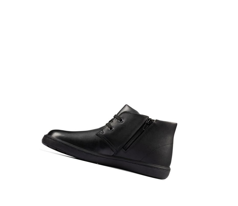 Botines Clarks Calle Step Cuero Niña Negras | WDFT-51627