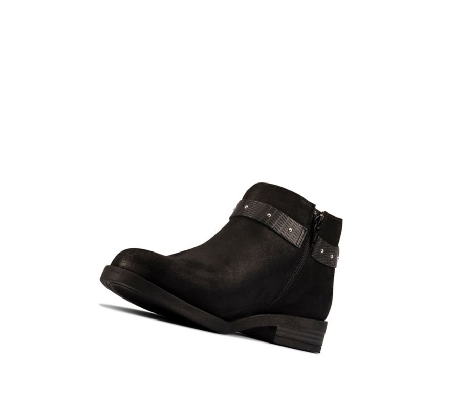 Botines Clarks Demi 2 Tone Cuero Mujer Negras | AMKU-08357